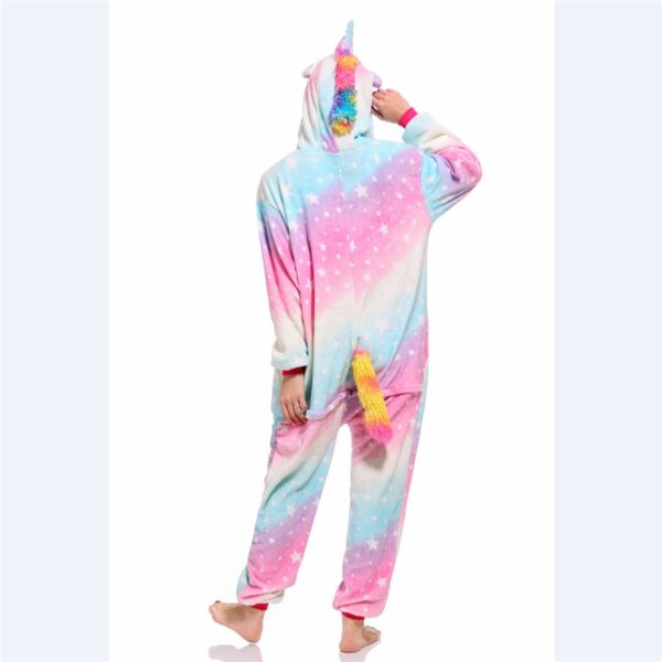 2018 Wholesale Animal Kigurumi Stitch Star Unicorn Pikachu Onesie Adult Unisex Cosplay Costume Pajamas Sleepwear For 4
