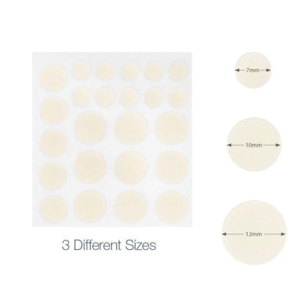 24pcs Hydrocolloid Acne Invisible Pimple Master Patch Skin Tag Removal Patch Pimple Blackhead Blemish Removers Facial 3