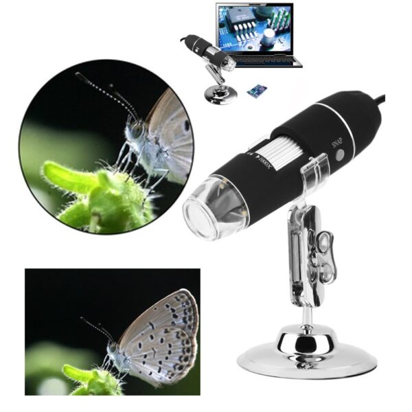 2MP USB Digital Microscope 1000X Endoscope Zoom Camera Magnifier Stand Device 4