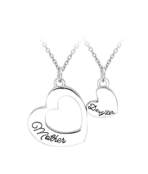 2pc Pagbaligya Alahas Mother S Day Gift Splicing Necklaces Wholesale Mother Daughter Love Letters Pendant Necklace 1 1