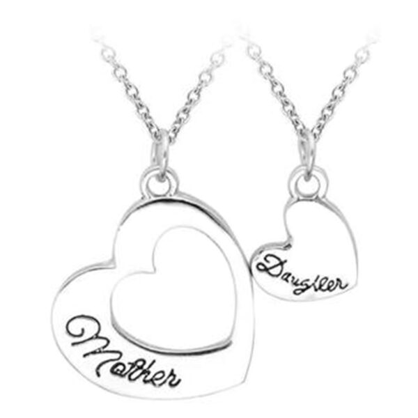 2pc Selling Jewelry Mother S Day Gift Splicing Necklaces Wholesale Mother Daughter Love Letters Pendant Necklace 1