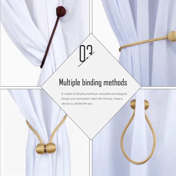 2pcs lot Handmade Curtain Decorative Accessories Holdback Magnetic Curtain Tieback Buckle Furniture DIY Europe Curtain Hook 3
