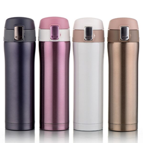 4 Mga Kulay sa Home Kusina Vacuum Flasks Thermoses 500ml 350ml Dili Gihimo nga Steel Insulated Thermos Cup Kape Mug 4