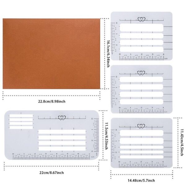 4Pc 4Style Envelope Addressing Craft Guide Stencil Templates Fits Wide Range of Envelopes Thank You Card 3 1