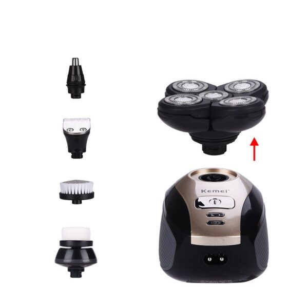 5 in 1 Multifunction Electric shaver Hair Trimmer Clipper Ricoh head Shave Bald Machine Rechargeable 4D 4