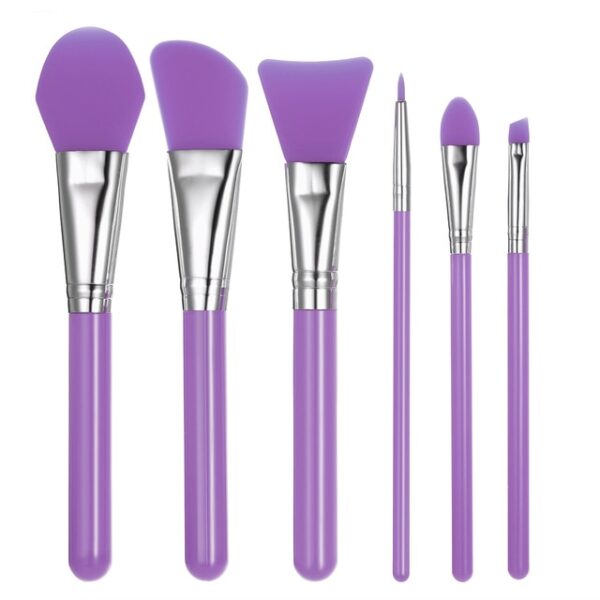 6Pcs ຕັ້ງ Silicone Makeup Brush Professional Facial Mask Foundation Cream Concealer Eyeshadow Brush ເຄື່ອງ ສຳ ອາງເຮັດໃຫ້ 2.jpg 640x640 2