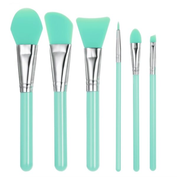 6Pcs ຕັ້ງ Silicone Makeup Brush Professional Facial Mask Foundation Cream Concealer Eyeshadow Brush ເຄື່ອງ ສຳ ອາງ