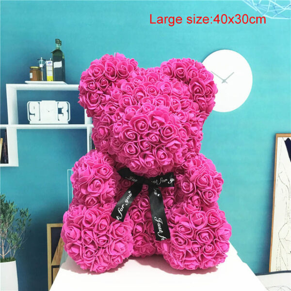 Kulîlkên Artificial Flowers Rose Bear Girlfriend Anniversary Christmas Day Day Eventine s Gift Birthday For Wedding Party 12.jpg 640x640 12