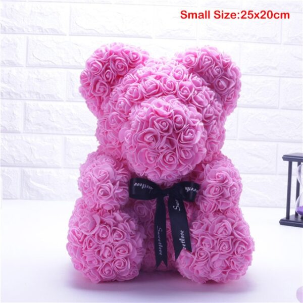 Kulîlkên Artificial Flowers Rose Bear Girlfriend Anniversary Christmas Day Day Eventine s Gift Birthday For Wedding Party 3.jpg 640x640 3