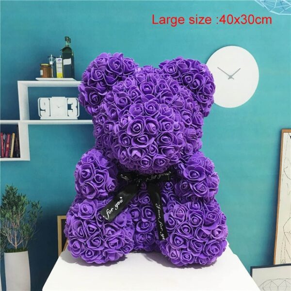 Artipisyal nga Bulak Rose Bear Uyab Anibersaryo Pasko Valentine's Day Regalo Birthday Regalo Para sa Kasal 8.jpg 640x640 8