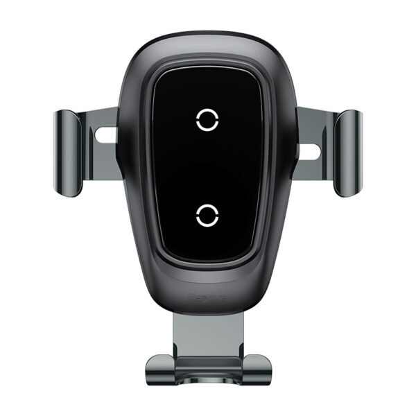 BASEUS Brand 10W Qi Trådlös laddare Glaspanel Bil Mobiltelefonhållare Gravity Car Mount Stand 5