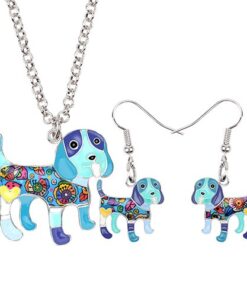 Bonsny Enamel Alloy Cartoon Beagle Dog Earrings Necklace Jewelry Sets For Women Girls Pet Lovers Teen 1.jpg 640x640 1
