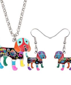 Bonsny Enamel Alloy Cartoon Beagle Dog Earrings Necklace Jewelry Sets For Women Girls Pet Lovers Teen.jpg 640x640