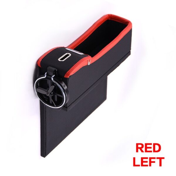 Car Seat Crevice Storage Box Cup Drink Holder Organizer Auto Gap Pocket Stowing Tidying Para