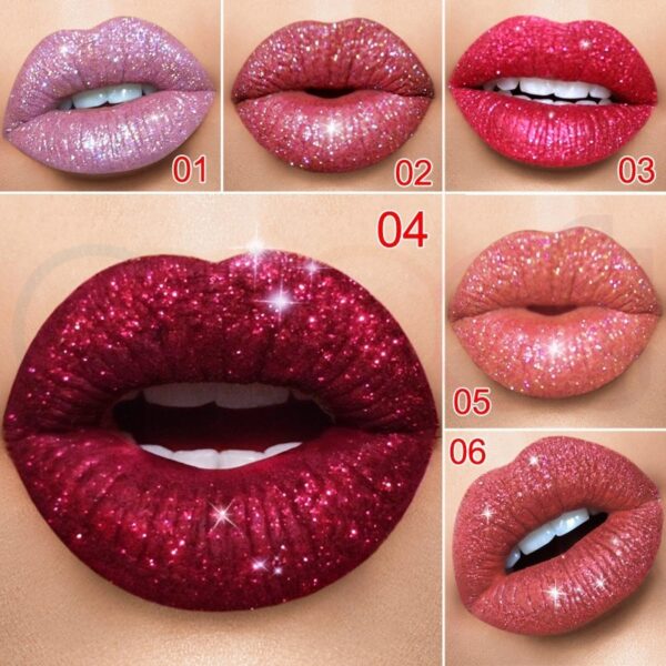 Cmaadu Shimmer Lipstick Glitter Lipgloss Tint Makeup Women Waterproof Long Lasting Party Pigment Glitter Diamond Liquid 1