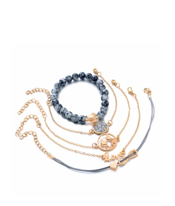 DIEZI Bohemian Turtle Charm Bracelets Bangles For Women Fashion Gold Color Strand Bracelets Sets Jewelry Party 4 2
