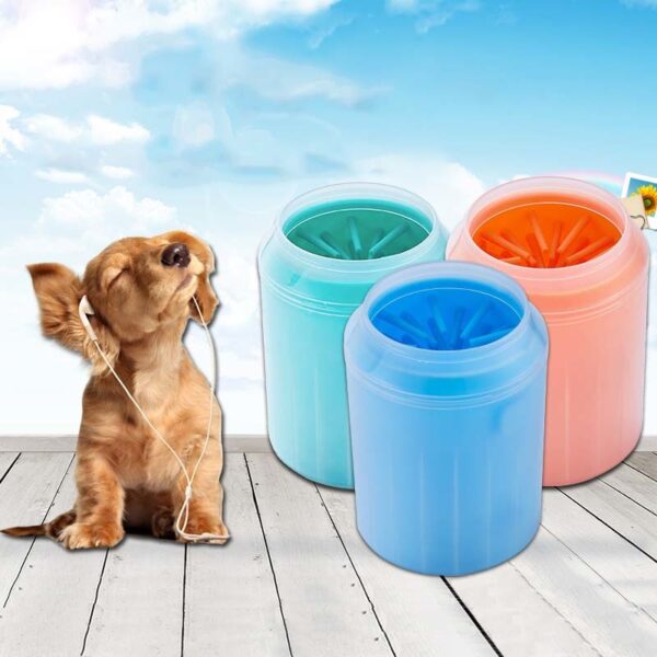 Dog Paw Cleaner Soft m Silicone Portable Pet Foot Washer Cup Paw goge goge da sauri Wanke 1