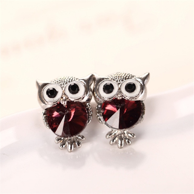 Crystal Owl Earrings - Image 10
