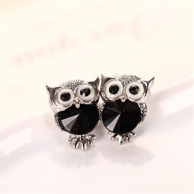 Crystal Owl Earrings - Image 7