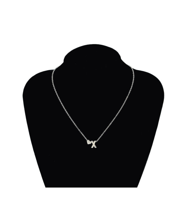 Fashion Tiny Dainty Heart Initial Necklace Personalized Letter Necklace Name Jewelry for women accessories ချစ်သူရည်းစားလက်ဆောင် 2 1