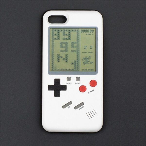Gameboy Tetris Phone Cases for iPhone 7 8 Plus Soft TPU Can Play Blokus Game Console.jpg 640x640