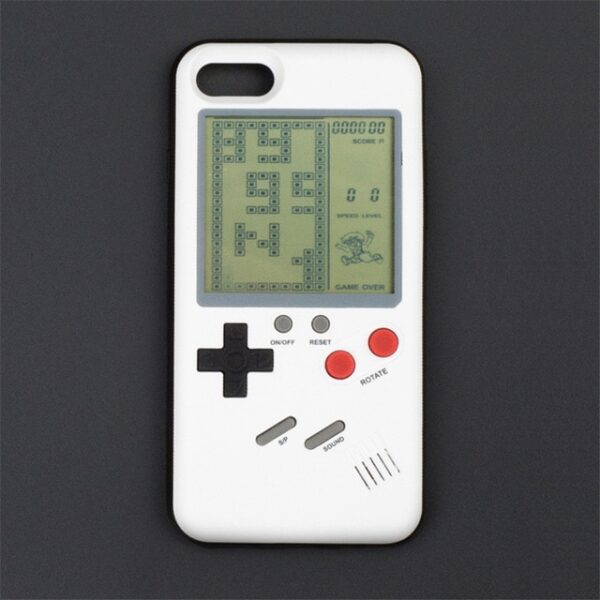 Gameboy Tetris Phone Cases for iPhone 7 8 Plus Soft TPU Can Play Blokus Game