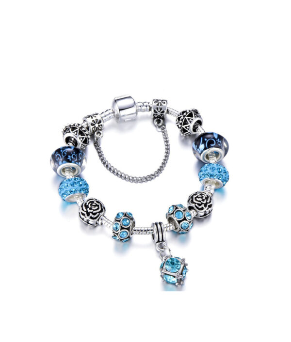 HOMOD Barántúla Airgid Plátáilte 925 Coirníní Corónach Eochair Bracelet Charm Heart Crystal Bracelet Pandora Do 11 1.jpg 640x640 11 1