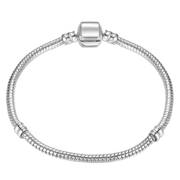 HOMOD Barántúla Airgid Plátáilte 925 Coirníní Corónach Eochair Bracelet Charm Heart Crystal Bracelet Pandora Do 12.jpg 640x640 12