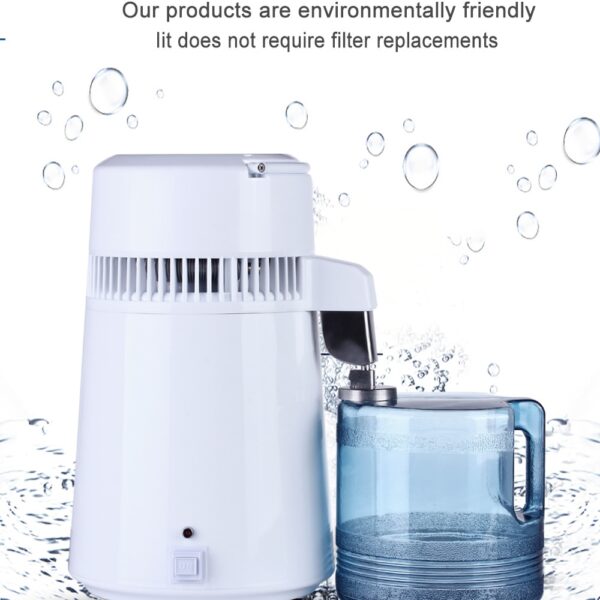 Housing Use Pure Water Distiller 4L Distilled Water Machine Distillation Purifier Stainless Steel Water Filter Russian