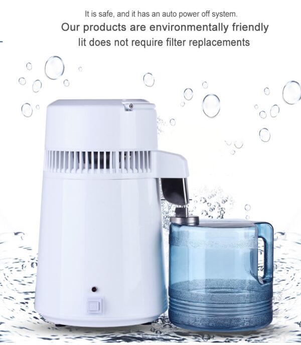 Housing Use Pure Water Distiller 4L Distilled Water Machine Distillation Purifier Stainless Steel Water Filter Russian