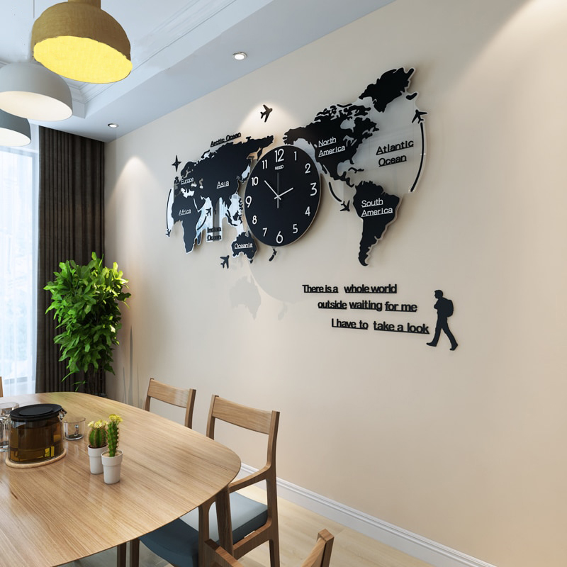 world wall map sticker