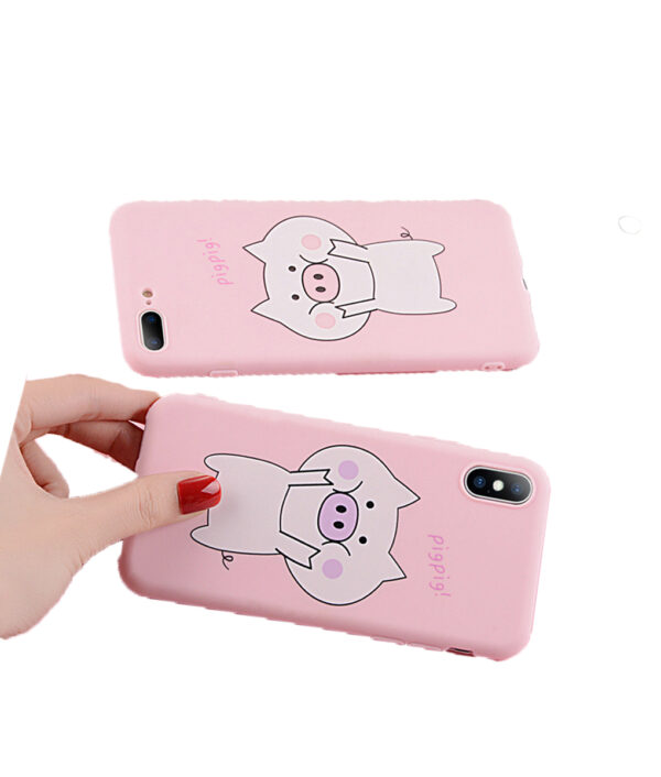 Ang Lovebay Cartoon Pig Alang sa iPhone 6 6s 7 8 Plus X Phone Case Fashion Nakakatawa nga Soft 1 1