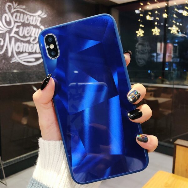 Luxury Diamond Texture case Para sa iphone 7 Kaso Para sa iphone 6 6s 7 8 plus X 1