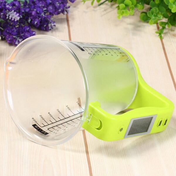 Measuring Cup Kitchen Scale Digital Beaker Libra Electronic Tool Scale Uban sa LCD Display Temperature Measurement Cups 4