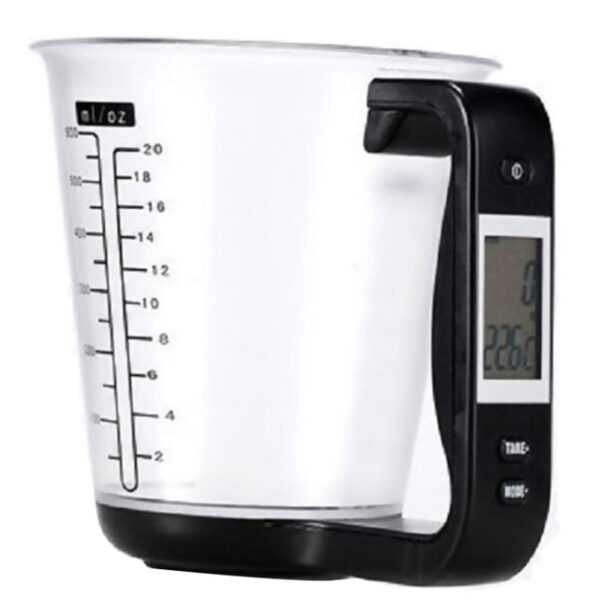 Measuring Cup Kitchen Scales Digital Beaker Libra Electronic Tool Scale With LCD Display Temperature Measurement