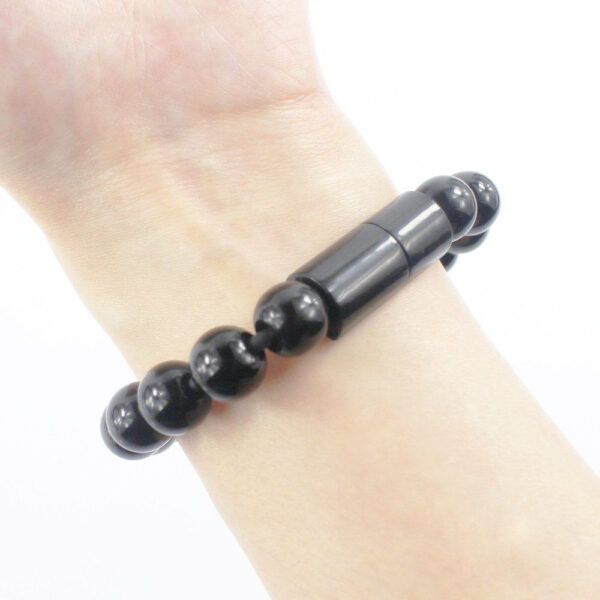 Micro USB2 0 Kreatyf USB Data Sync Oplaadkabel Bead Armbandlader Pure kleur foar iPhone 4