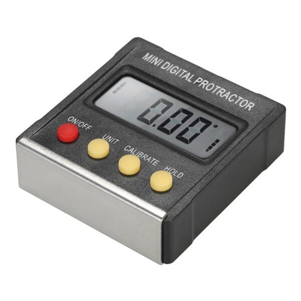 Višenamjenski mini digitalni kutomjer s kutomjerom za mjerenje nivoa kutova 4, 90 stupnjeva, magnetska elektronika
