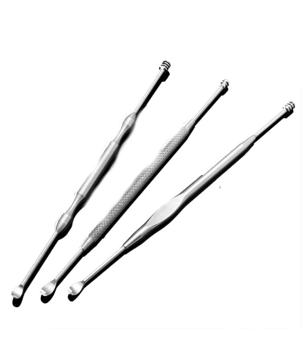 Tagata filifilia fou 1PCS Ear Wax Pickers Stainless Steel Ear Picks Aveese Aveese Curette Remover Cleaner Ear Care 1 1