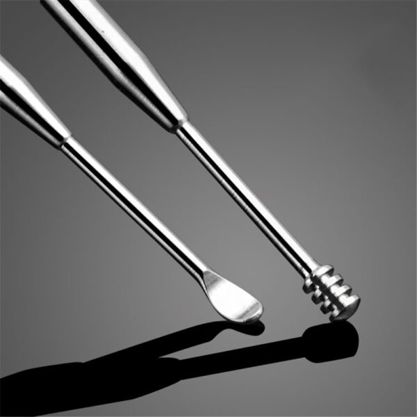 New 1PCS Ear Wax Pickers Stainless Steel Ear Picks Wax Removal Curette Remover Cleaner Ear Care 4