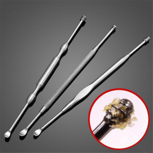 Novu 1 PZ Cugliate di Cera per l'Auricula Acciaie Inossidabile Pezzi di Cera Eliminazione di a Cera Curette Remover Cleaner Clean Care Ear 5