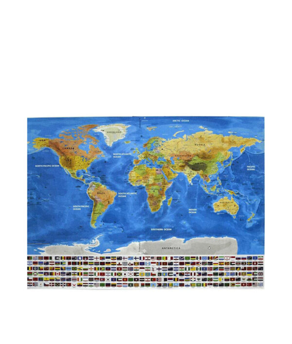 New Design Ocean Deluxe Scratch Maps Wall Stickers Luxury Edition Ocean World Map Wall Decor Best 6