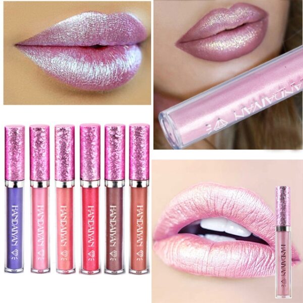 New Sparkling Liquid Lipstick Lipgloss Pomade For Women Beauty Long Lasting Glitter Diamond Lip Glosses Tint