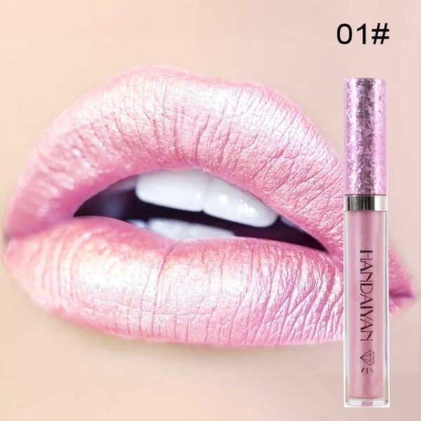 New Sparkling Liquid Lipstick Lipgloss Pomade For Women Beauty Long Lasting Glitter Diamond Lip Glosses