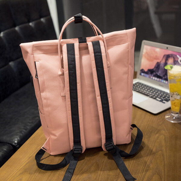 New Women External USB Charge Backpack Canvas Backpack Male Mochila Escolar Girls Laptop Backpack School Bags 4