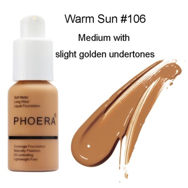 Hingpit nga Katahum Bag-ong 30ml Foundation Soft Matte Long Wear Oil Control Concealer Liquid Foundation Cream Fashion 5.jpg 640x640 5