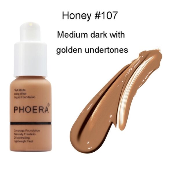 Hingpit nga Katahum Bag-ong 30ml Foundation Soft Matte Long Wear Oil Control Concealer Liquid Foundation Cream Fashion 6.jpg 640x640 6