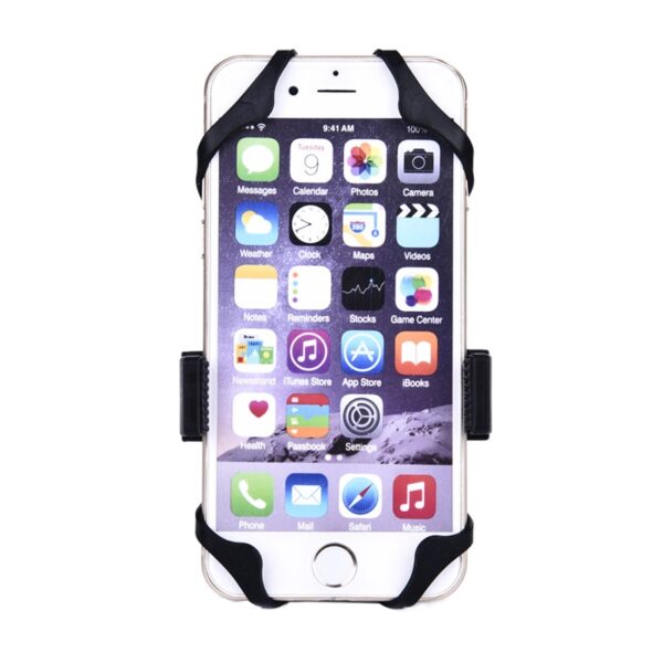 Phone Holder Bisikleta Motorbike Handlebar Mobile Phone Holder nga adunay Silicone Support Angayan sa tanan IOS Android 5