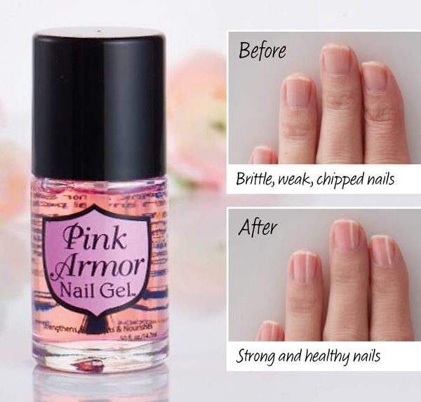 Pink Armor Nail Gel Growth Formula Treatments Nail Coat 0 50 Fluid Ounce 2