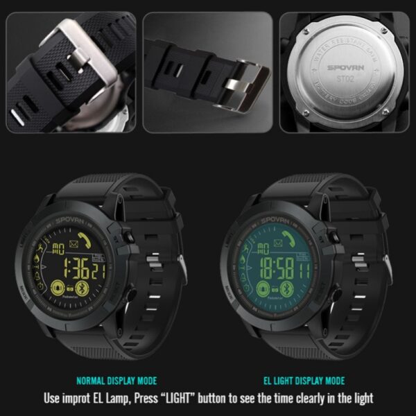 Pop Men Smart Watch Military Style Fitness Tracker Pedometer smartwatch Remote Camera Grade Super Tough Smart 4