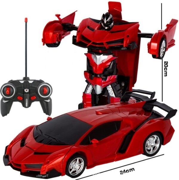 RC Transformer 2 sa 1 RC Car Driving Sports Cars drive Transformation Robots Models Remote Control 1